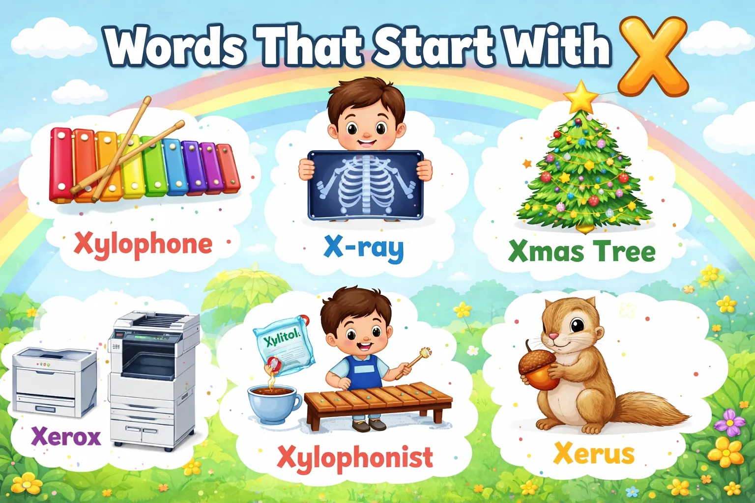 Words That Start With X for Kids to Learn Words That Start With X for Kids to Learn