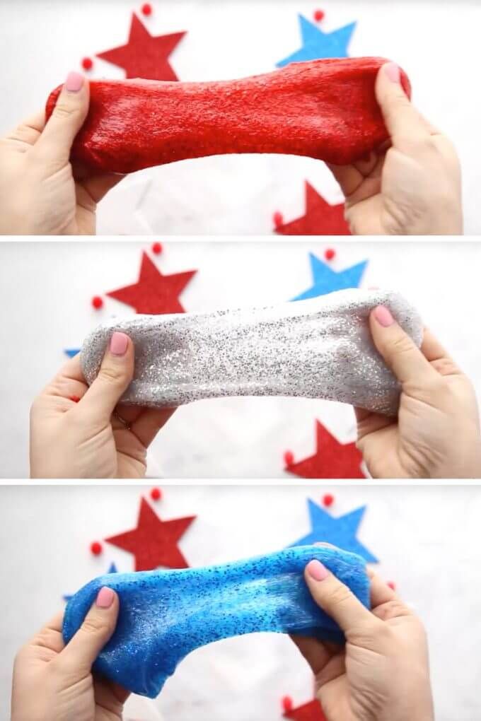 4th of July Red, White, and Blue Slime 4th of July Red, White, and Blue Slime
