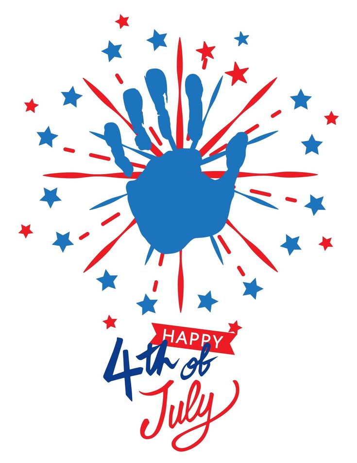 July 4th Handprint Fireworks Art July 4th Handprint Fireworks Art