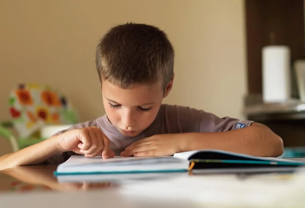 Boy reading