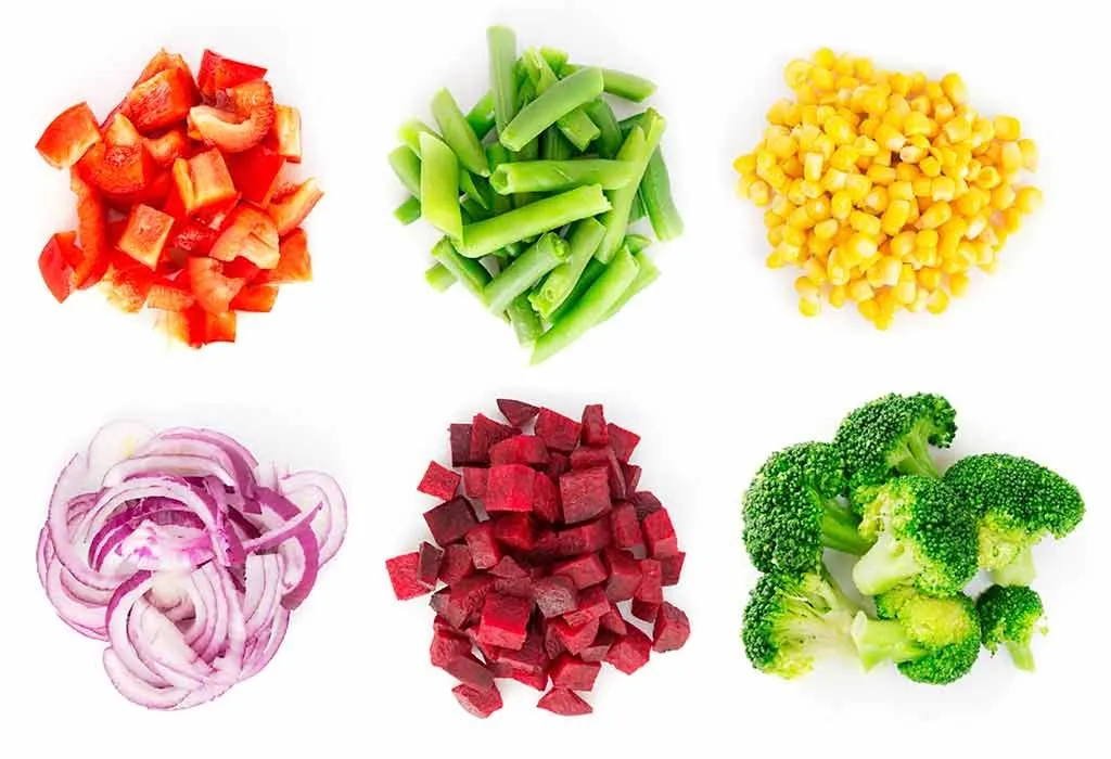 pre-cut vegetables