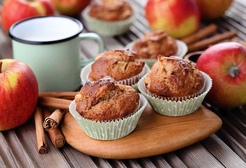 2. Apple Cinnamon Muffins for Baby and Toddler.