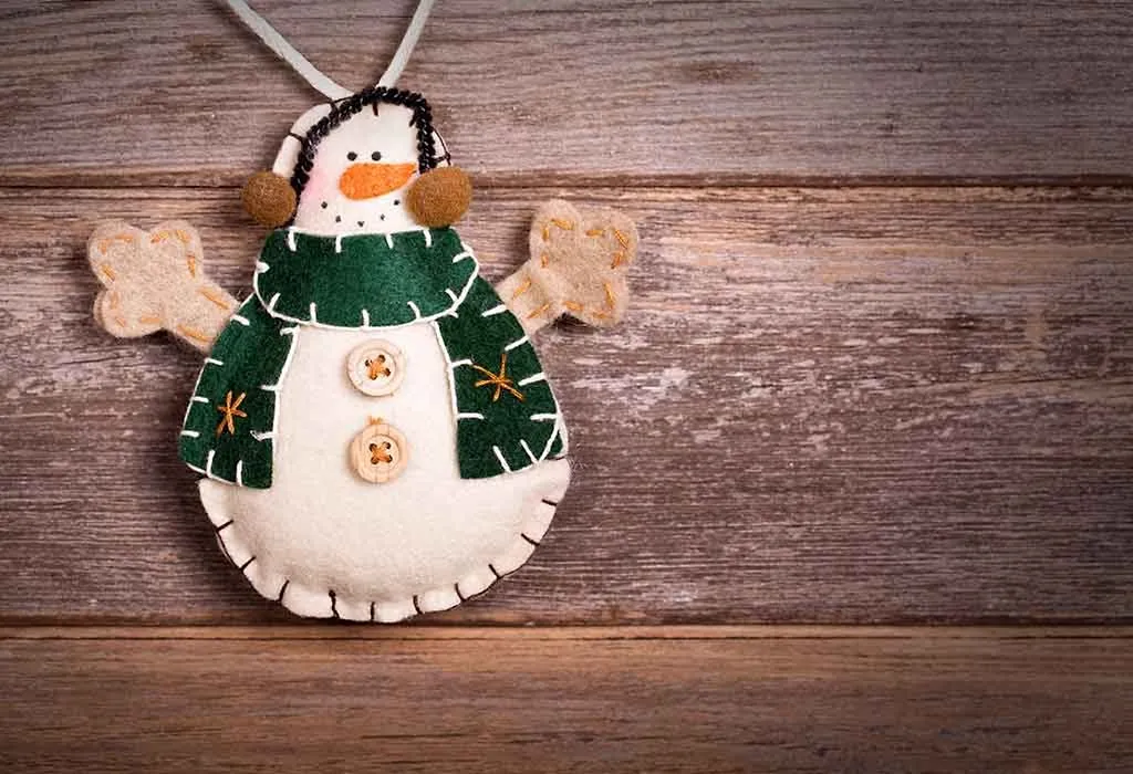 Kids WiIll Love Making This Sparkly Snowman Decoration