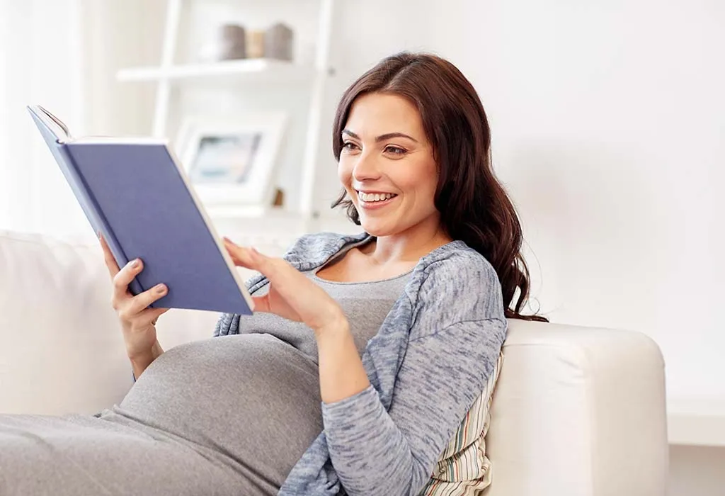 pregnant lady reading book pregnant lady reading book