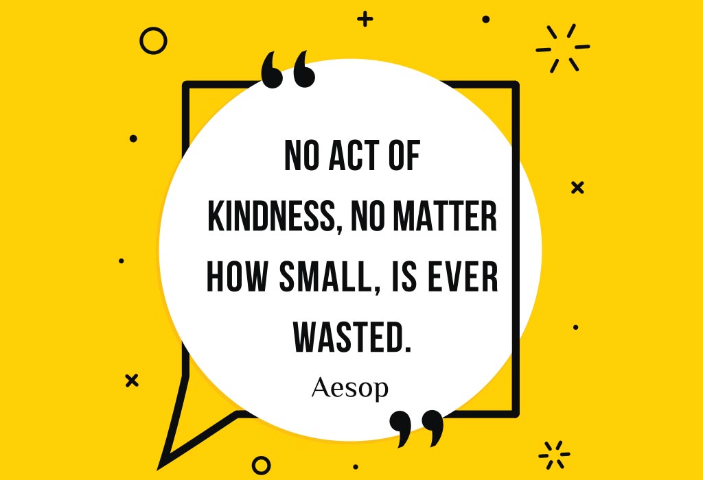 Aesops sitat om godhet's quote on kindness