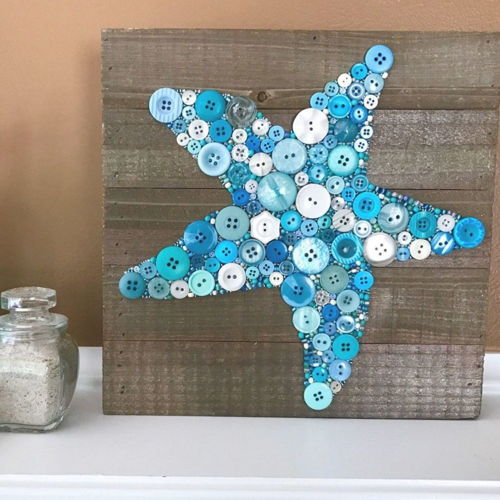 Starfish button craft