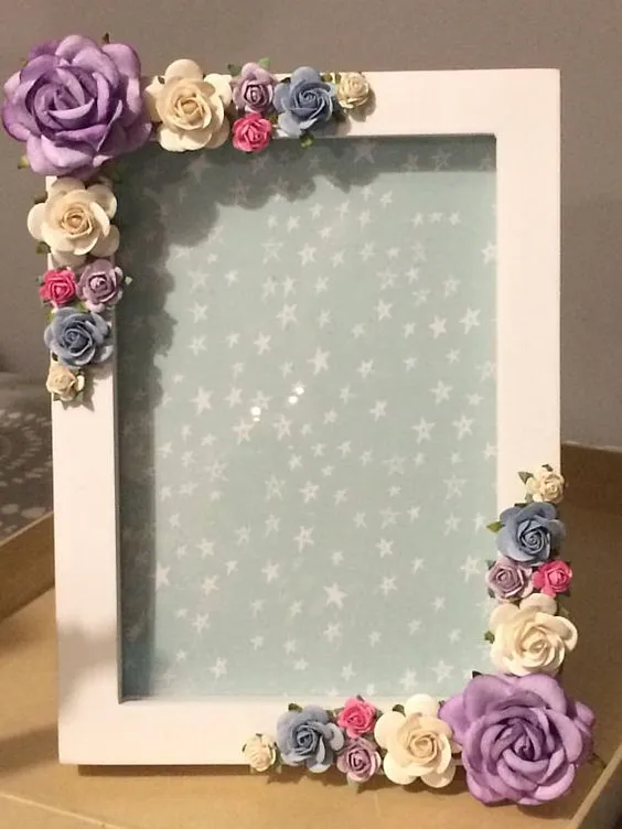 Paper Flower Photo Frame Paper Flower Photo Frame