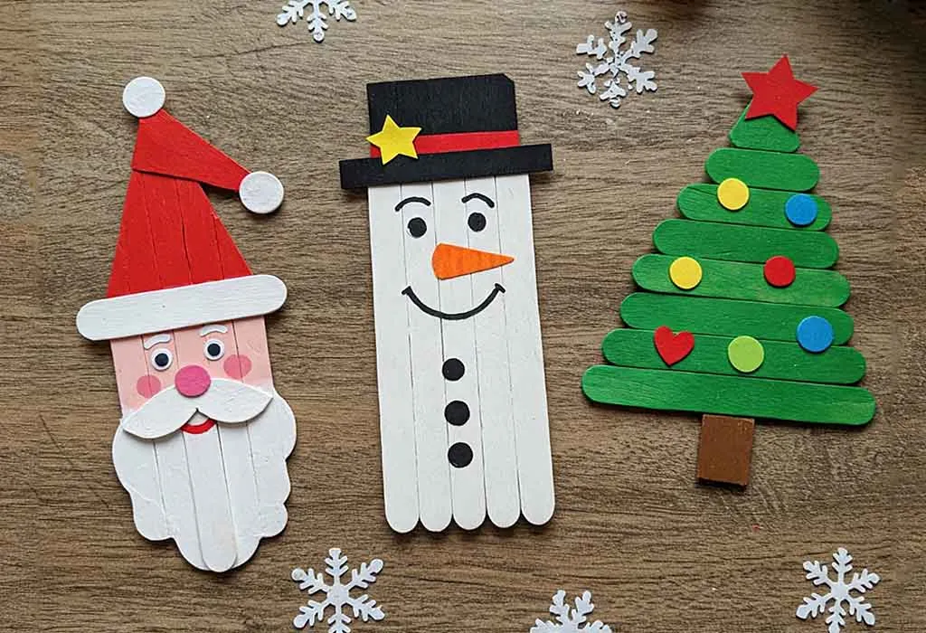 Popsicle Stick Snowman