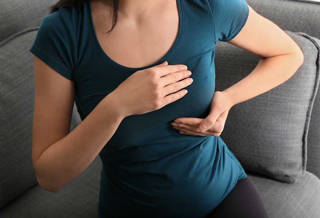 Woman Doing A Lactation Massage