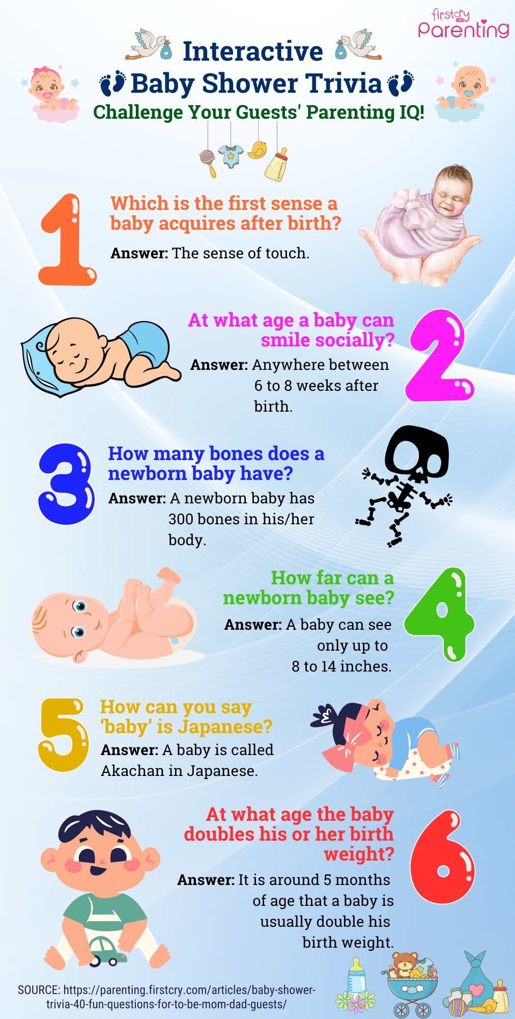 Interactive Baby Shower Trivia Challenge Your Guests' Parenting IQ! - Infographic