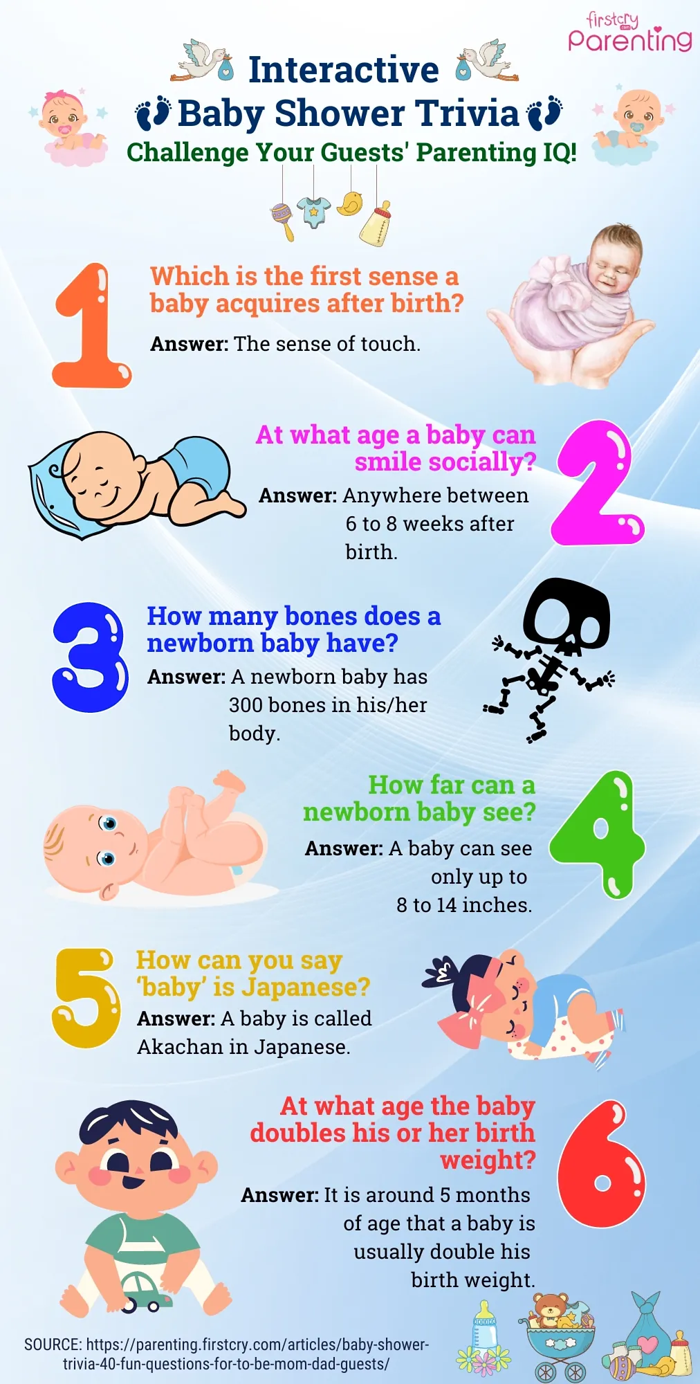 Baby Shower Game Questions & Answers For To Be Mom, Dad & Guests