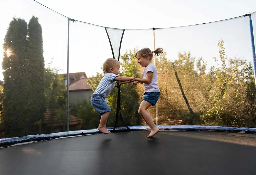 Kids on Trampoline
