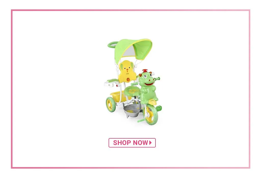 Babyhug happy hippo store tricycle