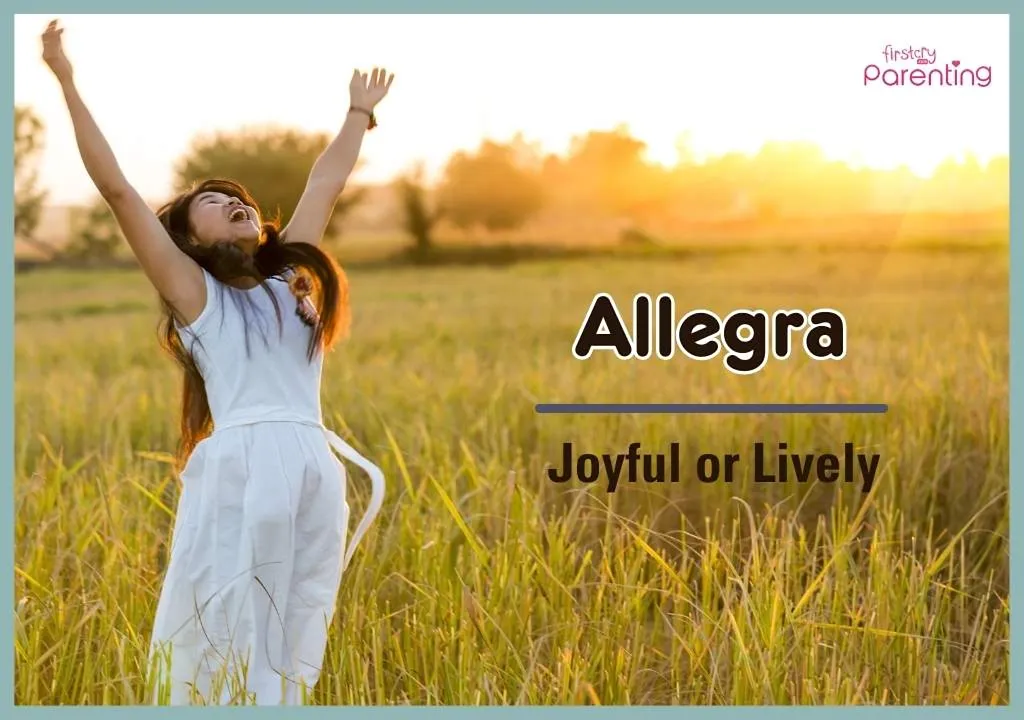 Allegra - Names Inspired By Songs for Boys and Girls