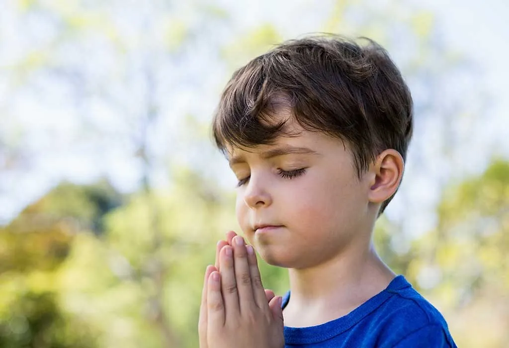 kids praying to jesus