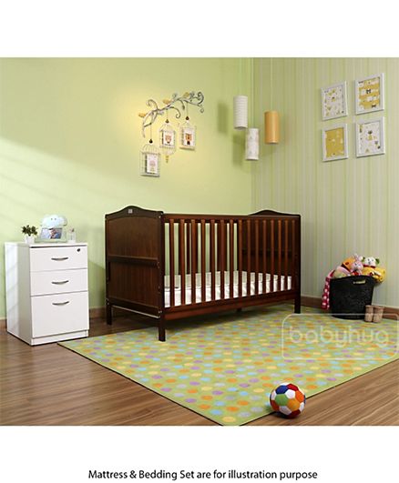 babyhug hamilton wooden cot