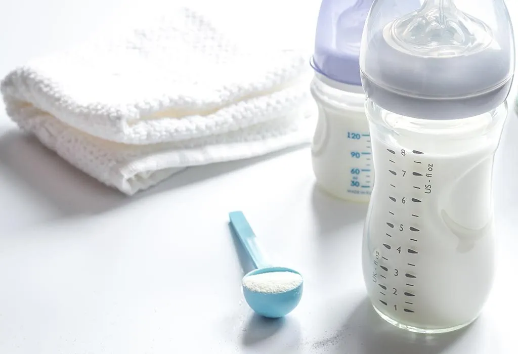baby formula and bottle
