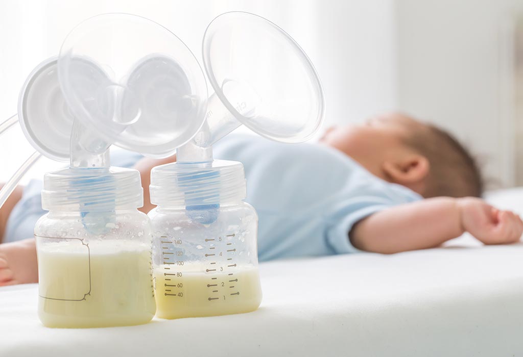 lait maternel en bouteille