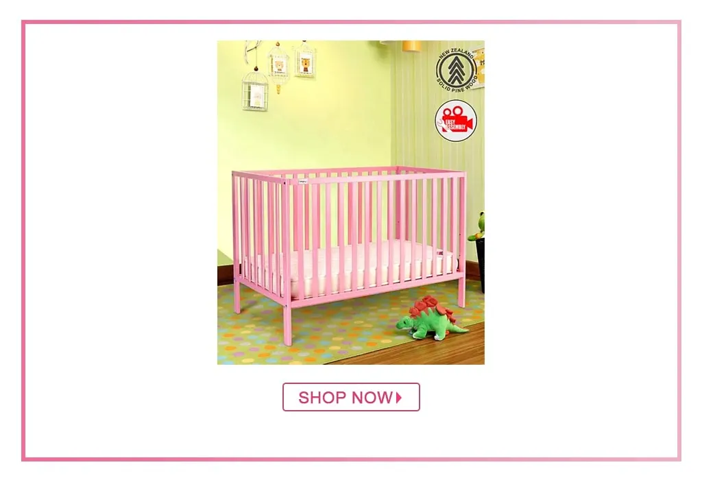 Best Baby Cot Cum Junior Bed, Pinewood Baby Bed Crib