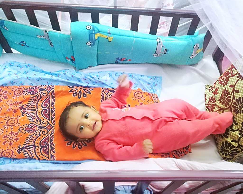 Babyhug 3-in-1 Rocking Cot Cum Junior Bed With Mattress