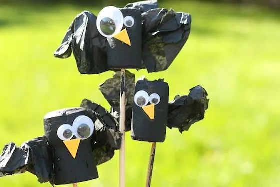 Wine Cork Crow Craft