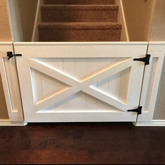 Easy Unique Diy Baby Gate Ideas, Wooden Baby Gate With Door