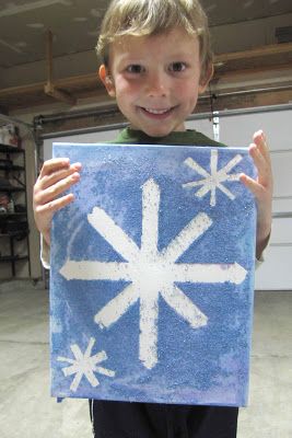 Kid Friendly Snowflake Painting - Step By Step Guide