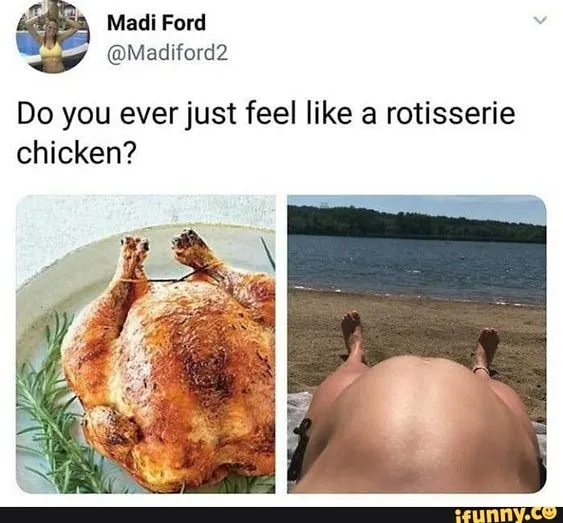 My Husband Clicked My Bump While On Beach. It Gave Me Feelings Of Being A Roatsed Chicken
