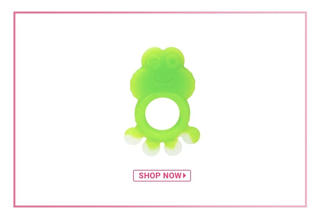 Mee Mee Multi-Textured Froggy Shaped Silicone Teether