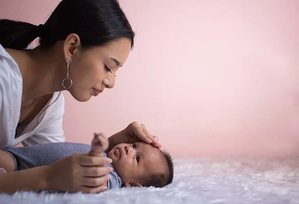 mother caring for baby with Kernicterus