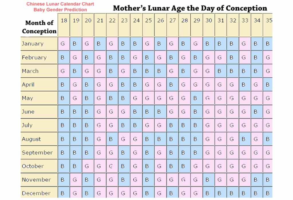 Chinese Calendar Baby Gender 2024 To 2024 For Baby Boy Pdf Download