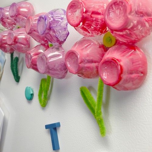 Flower Magnets Egg Carton Craft