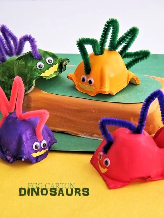 Dinosaur Egg Carton Craft