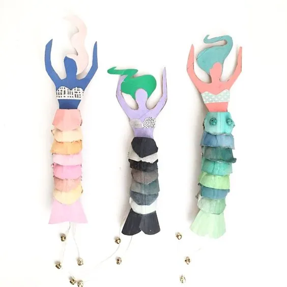 Mermaid Egg Carton Craft