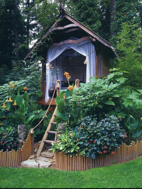 DIY Kids Garden Treehouse