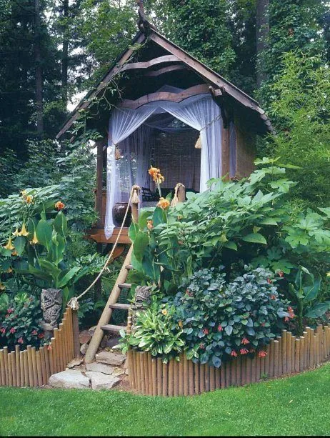 DIY Kids Garden Treehouse