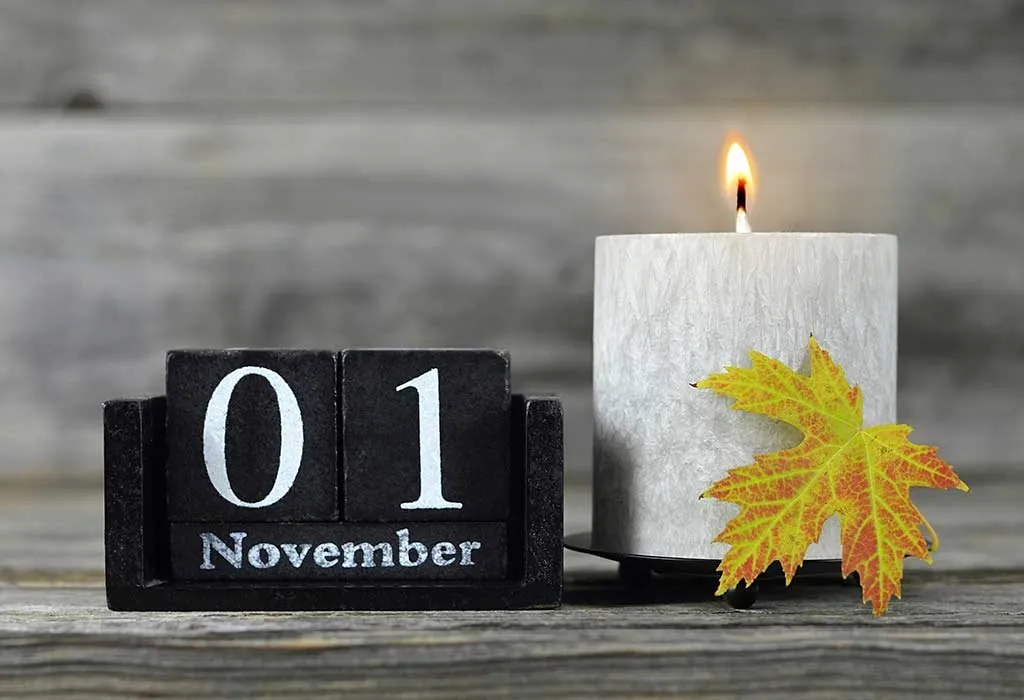 All Saints' Day is observed on November 1
