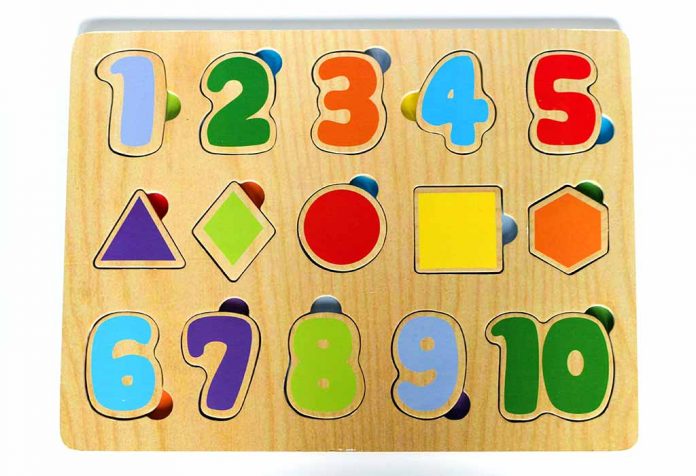 wooden number puzzle