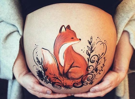 Foxy Mama Painted Belly