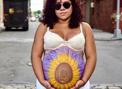 Painted Sunflower Belly