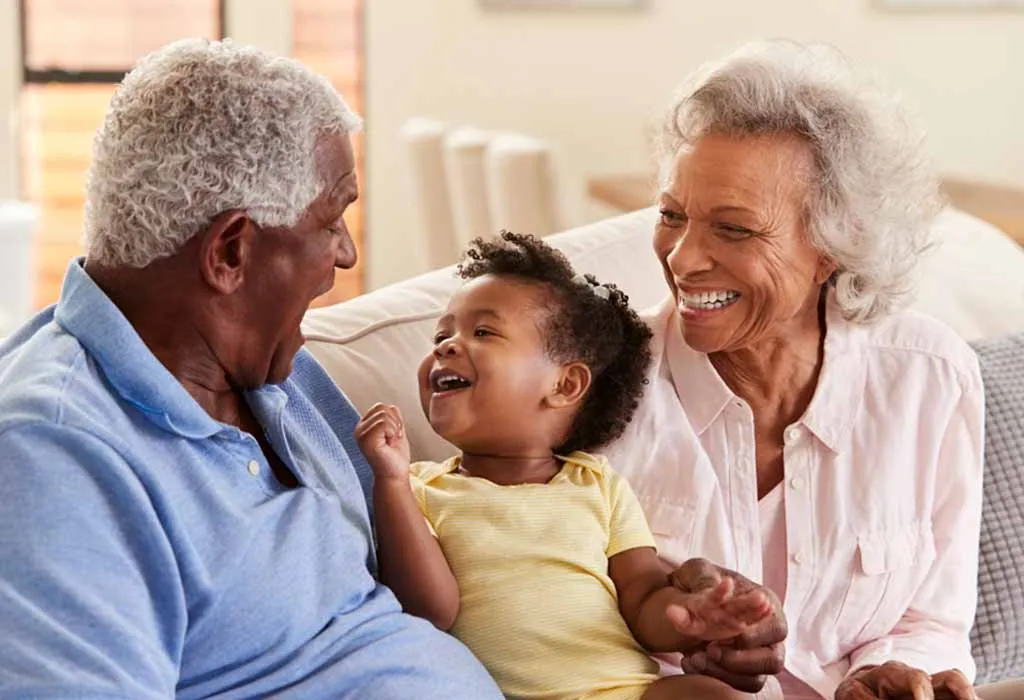 grandparents and child