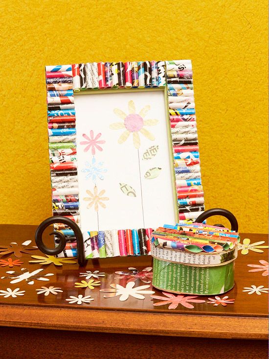 Recycled Magazine Frame