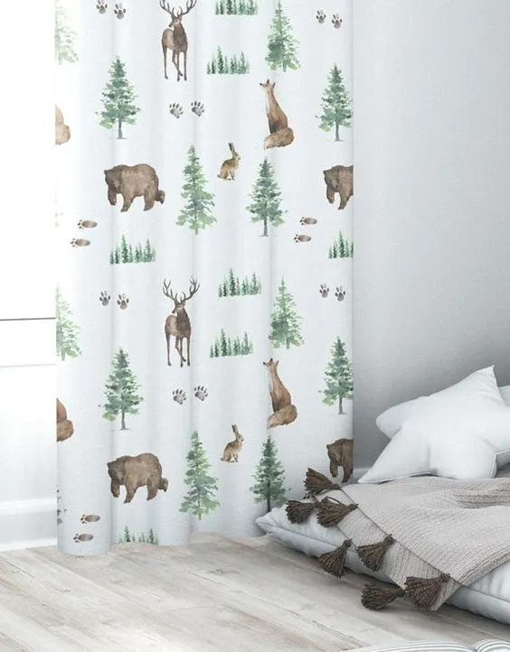 Woodland Nursery Curtain