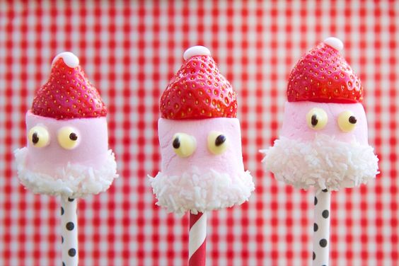 Strawberry Pops Santa Strawberry Pops Santa