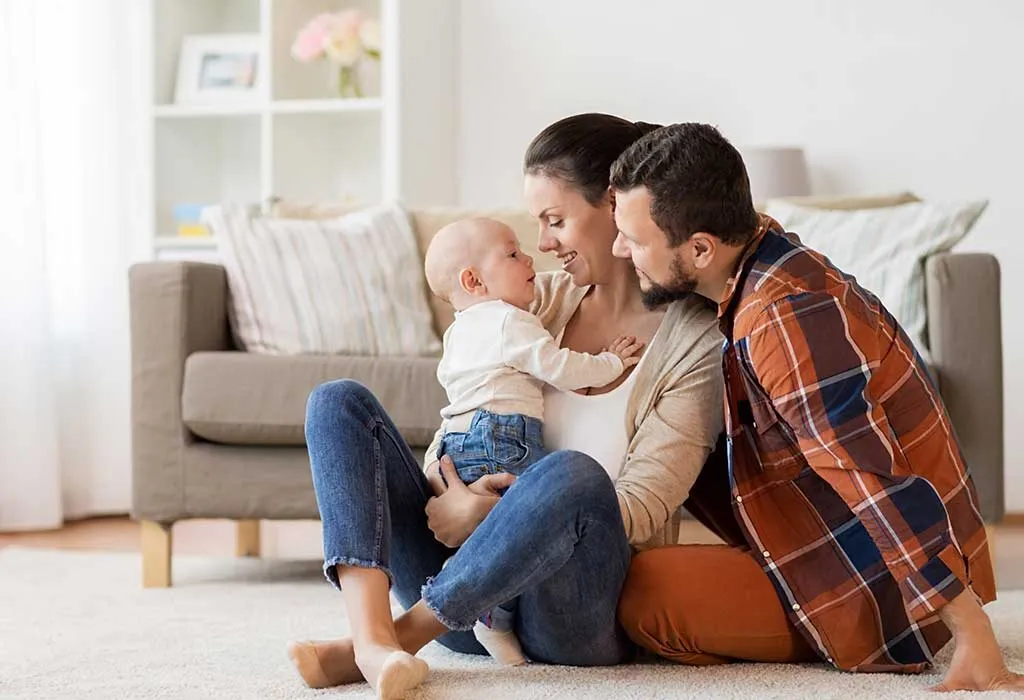 family adopting a child