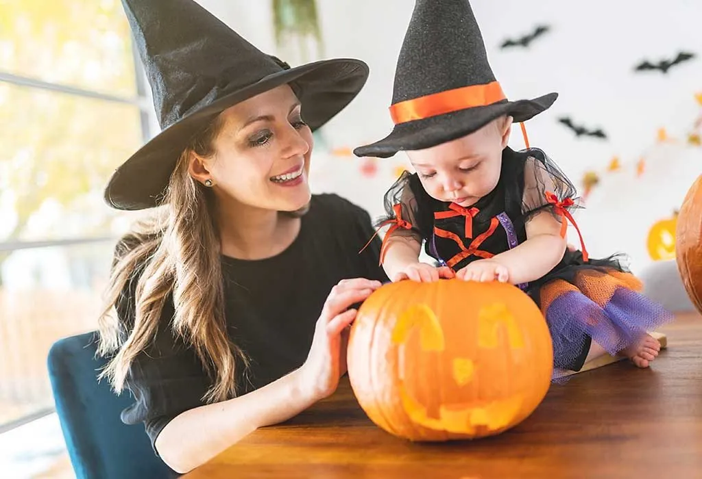 Pumpkin Carving With Your Baby for Their First Halloween