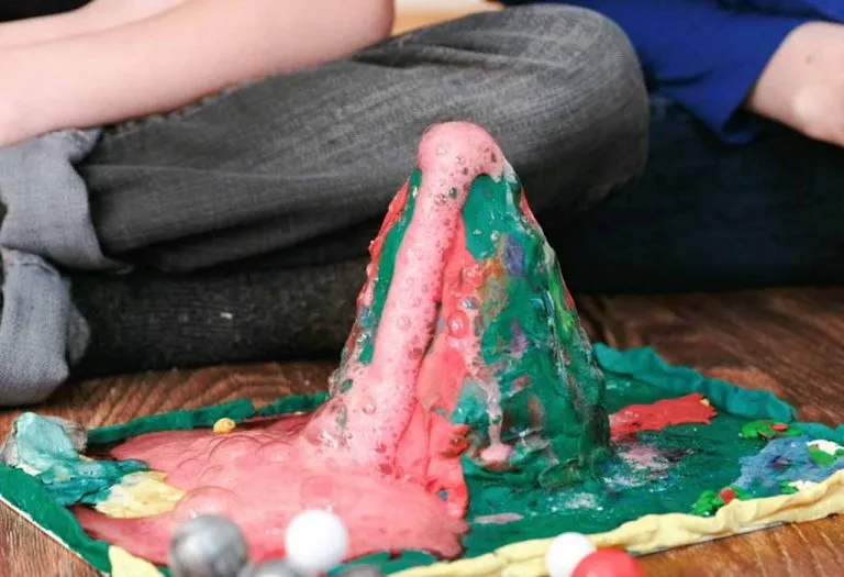 DIY Volcano for Kids