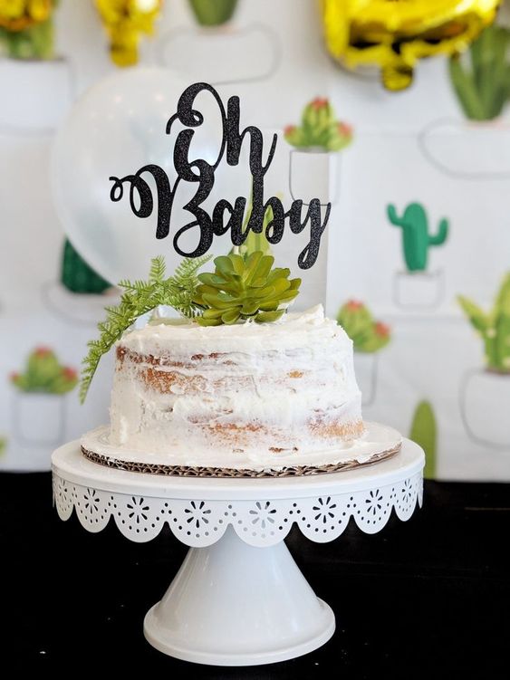 Cactus Themed Baby Shower