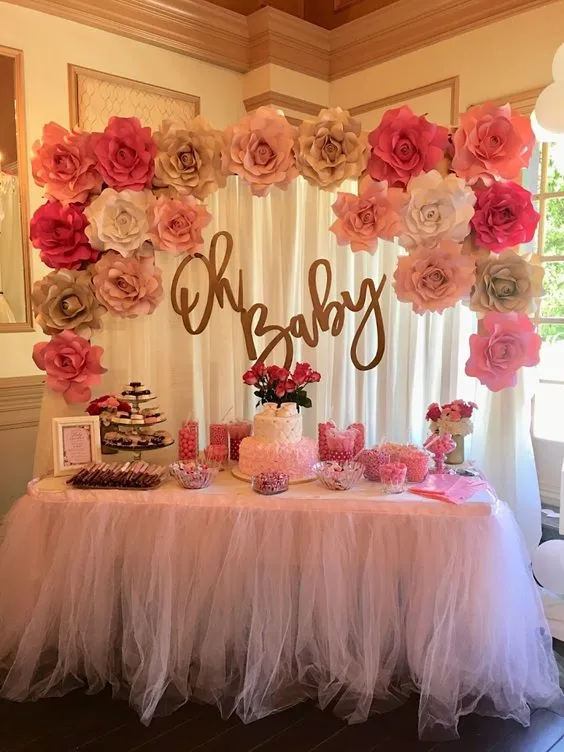 Flower Themed Girl Baby Shower