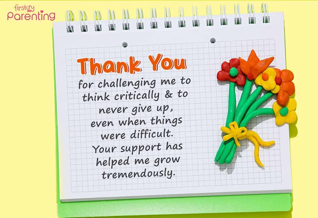 Short Thank You Messages for Teachers